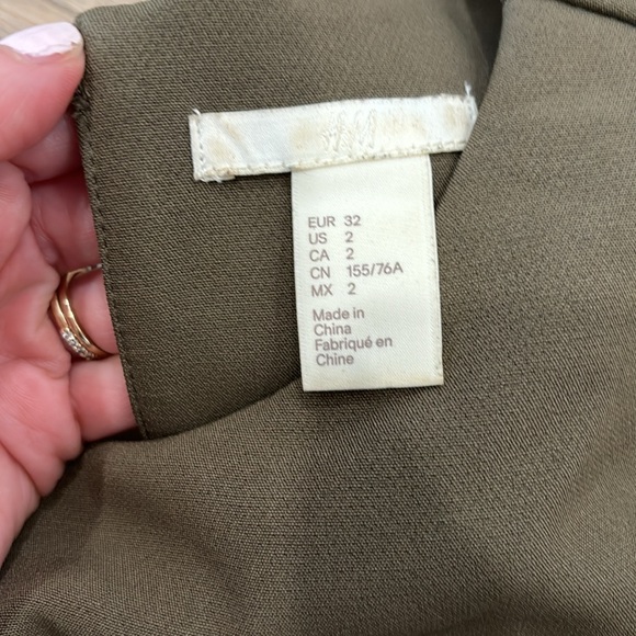 Olive green shift dress - Picture 2 of 2